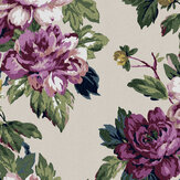 Invite Floral Wallpaper - Peacock Crème - by Joules. Click for more details and a description.