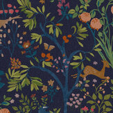 Enchanted Woodland Wallpaper - Navy - by Joules. Click for more details and a description.