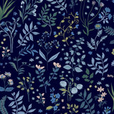 Holcombe Floral Wallpaper - Navy - by Joules. Click for more details and a description.