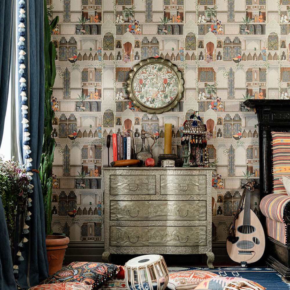 The Kasbah Wallpaper Mural - Taupe - by Mind the Gap