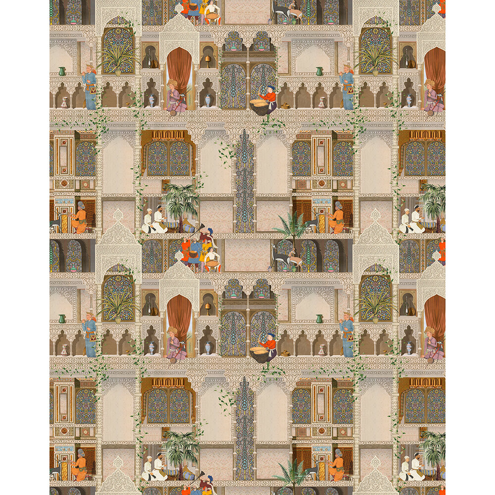 The Kasbah Wallpaper Mural - Taupe - by Mind the Gap