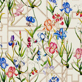 Fretwork Garden Wallpaper - Azur - by Christian Lacroix. Click for more details and a description.