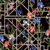 Fretwork Garden Wallpaper - Jais - by Christian Lacroix. Click for more details and a description.