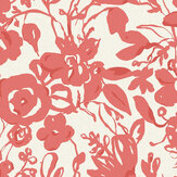 Papier peint Brushstroke Floral - Corail - York. Cliquez pour en savoir plus et lire la description.