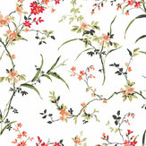 Papier peint Blossom Branches - Blanc et rouge - York. Cliquez pour en savoir plus et lire la description.