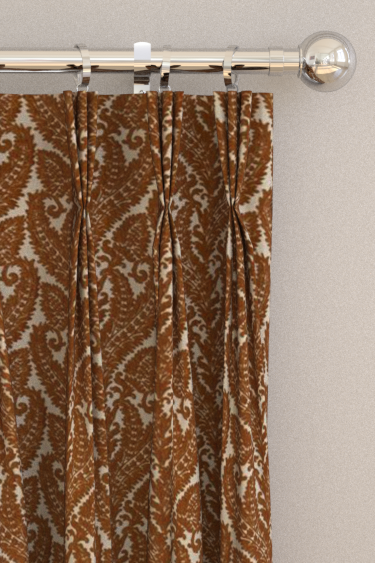 Regale Curtains - Russet - by Clarke & Clarke. Click for more details and a description.