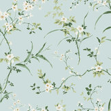 Papier peint Blossom Branches - Bleu spa - York. Cliquez pour en savoir plus et lire la description.
