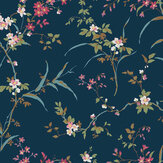 Papier peint Blossom Branches - Bleu marine - York. Cliquez pour en savoir plus et lire la description.