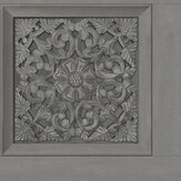 Carved Panel Wallpaper - Gunmetal Grey - by Albany. Click for more details and a description.