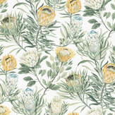 Protea  Wallpaper - Yellow - by York. Click for more details and a description.