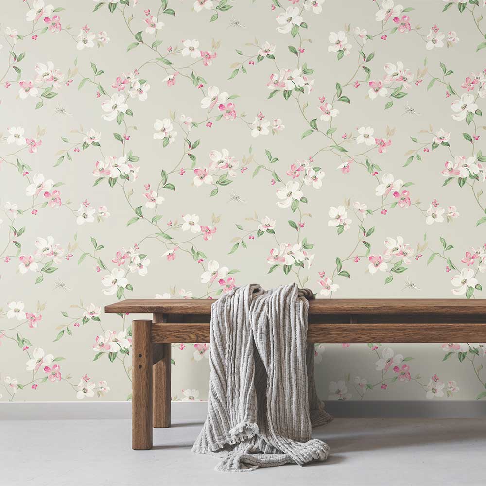 Dogwood Wallpaper - Taupe - by York