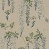 Seraphina Wallpaper - Blue / Green - by Colefax and Fowler. Click for more details and a description.