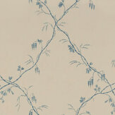 Roussillon Wallpaper - Blue - by Colefax and Fowler. Click for more details and a description.