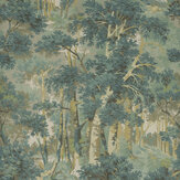 Arden Wallpaper - Forest Green - by Colefax and Fowler. Click for more details and a description.