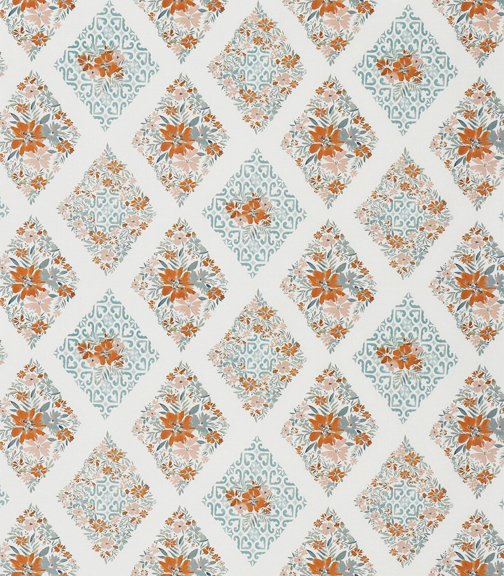 Bibury Fabric - Apricot - by Prestigious