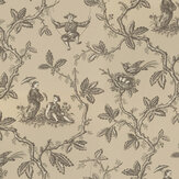Toile Chinoise Wallpaper - Charcoal - by Colefax and Fowler. Click for more details and a description.