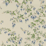 Fuchsia Wallpaper - Blue / Leaf - by Colefax and Fowler. Click for more details and a description.