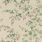 Fuchsia Wallpaper - Pink / Green  - by Colefax and Fowler. Click for more details and a description.