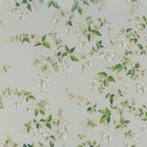 Fuchsia Wallpaper - Old Blue - by Colefax and Fowler. Click for more details and a description.