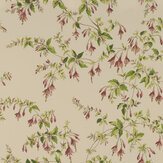 Fuchsia Wallpaper - Tomato / Green - by Colefax and Fowler. Click for more details and a description.