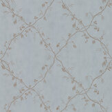 Roussillon Wallpaper - Old Blue - by Colefax and Fowler. Click for more details and a description.