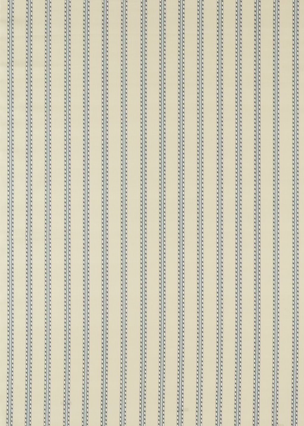 Holland Park Stripe Fabric - Slate / Linen - by Morris