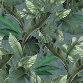 Panoramique Jungle Mural - Vert foncé - Galerie. Cliquez pour en savoir plus et lire la description.