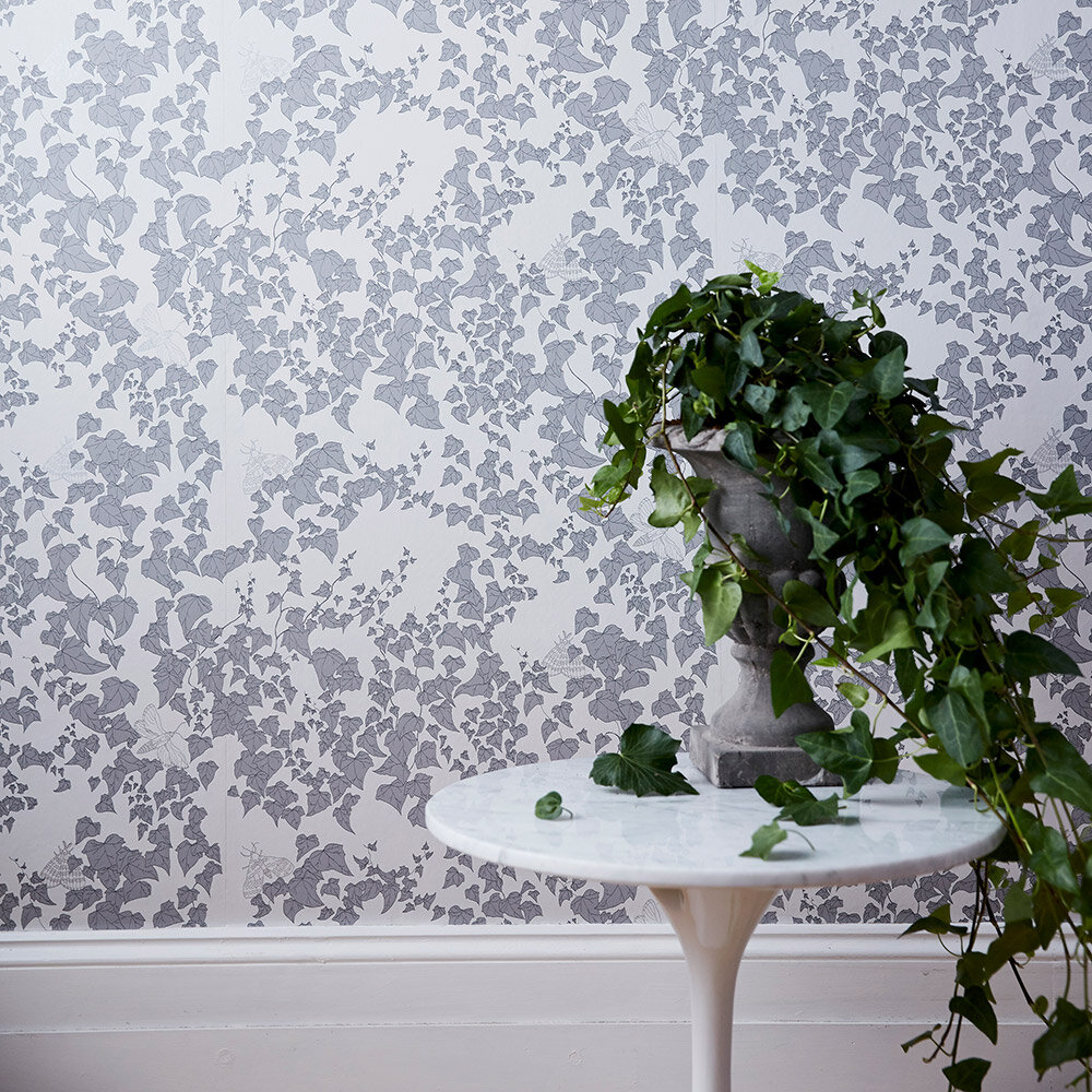 Secret Garden Wallpaper - Pearl - by Abigail Edwards