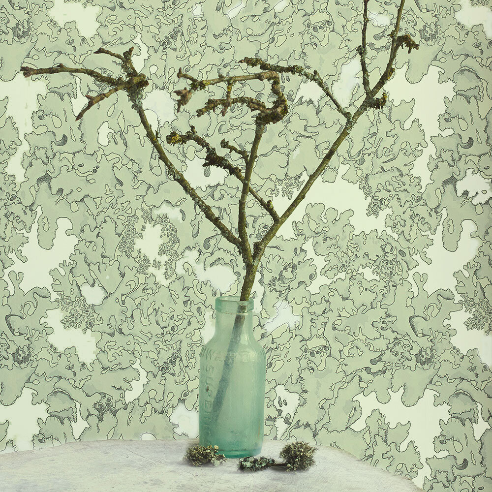 Lichen Wallpaper - Seaweed - by Abigail Edwards