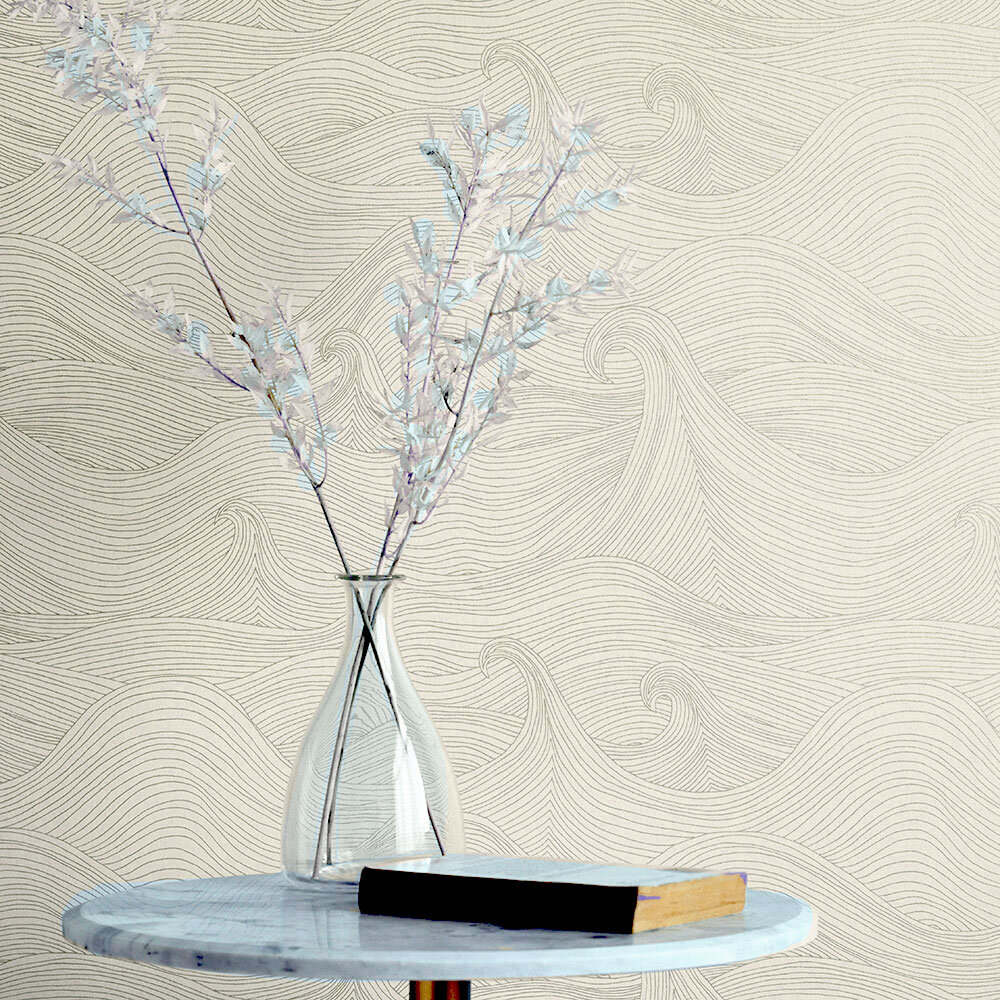Seascape by Abigail Edwards - Moonlight - Wallpaper : Wallpaper Direct