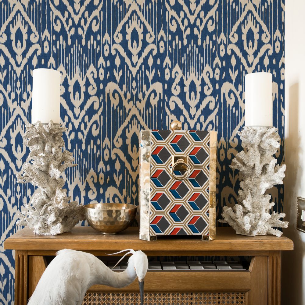 Padmasalis Wallpaper - Blue - by Coordonne