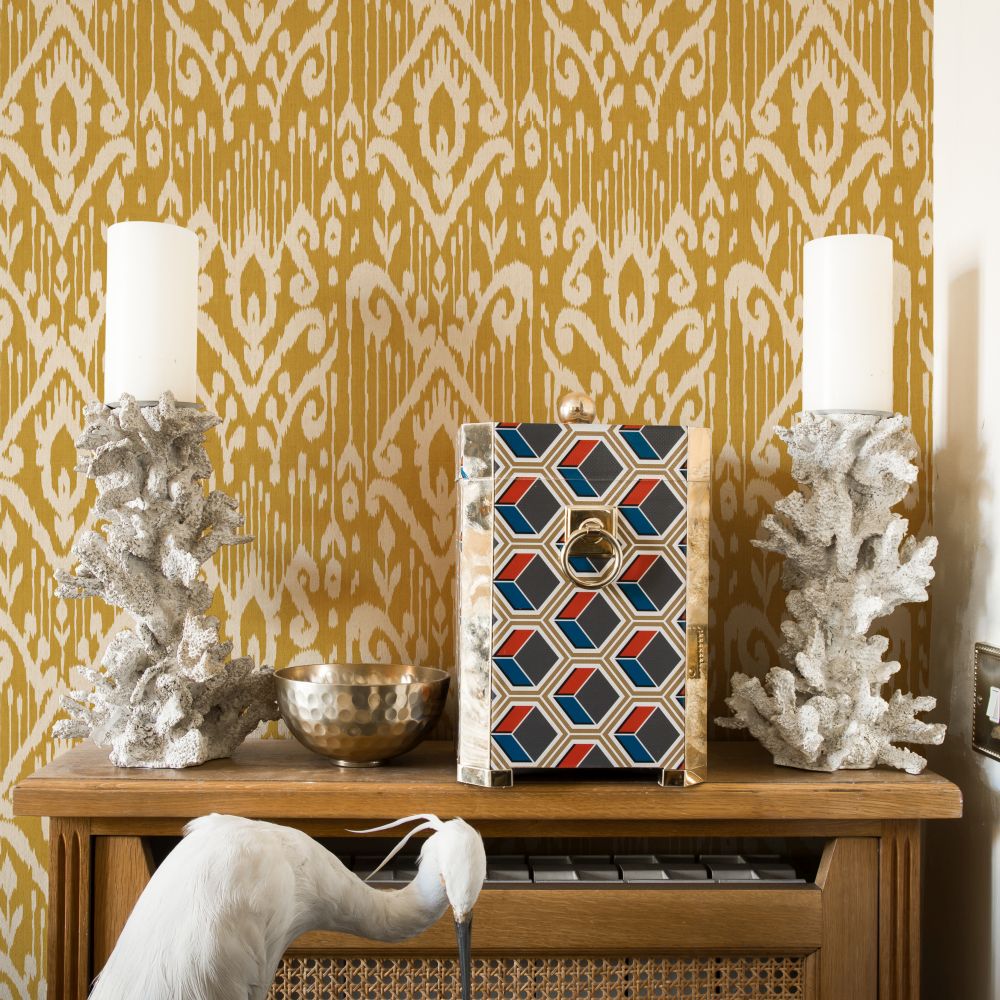Padmasalis Wallpaper - Mustard - by Coordonne