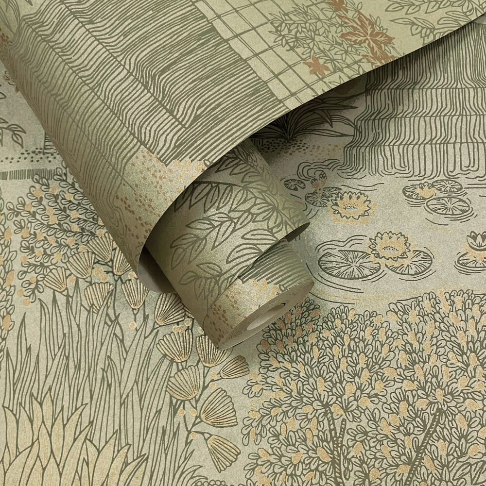 Mirissa Wallpaper - Khaki - by Albany