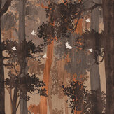 Forest Silhouette Mural - Multi - by Metropolitan Stories. Click for more details and a description.