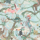 Balancing Act Wallpaper - Green Sky - by Brand McKenzie. Click for more details and a description.