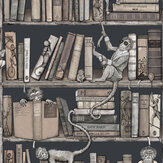 Papier peint Monkey Library - Taupe - Brand McKenzie. Cliquez pour en savoir plus et lire la description.