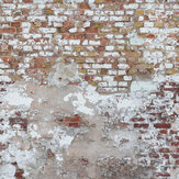 Rustic Bricks Mural - Red - by Metropolitan Stories. Click for more details and a description.