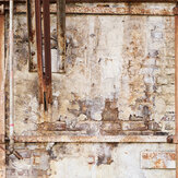 Rusted Red Brick Wall Mural - by Metropolitan Stories. Click for more details and a description.