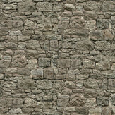 Stone Brick Wall Mural - Stone Grey - by Metropolitan Stories