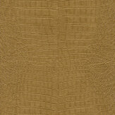 Imitation Crocodile Leather Wallpaper - Gold - by Albany. Click for more details and a description.