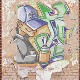 Graffiti Kid Mural - Multi - by Metropolitan Stories. Click for more details and a description.