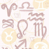 Panoramique Ancient Symbols Mural - Violet/jaune - Metropolitan Stories. Cliquez pour en savoir plus et lire la description.