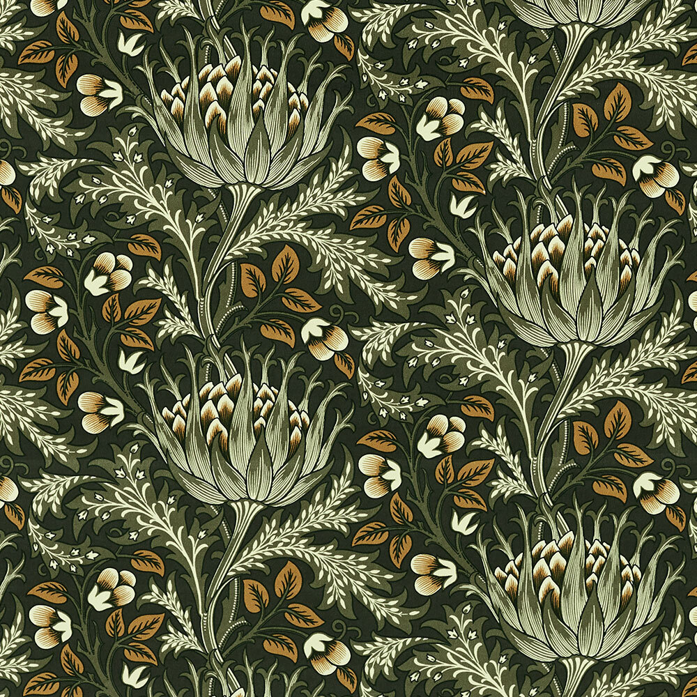 Artichoke Velvet  Fabric - Tump - by Morris