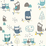 Panoramique Owl Party - Bleu - Metropolitan Stories. Cliquez pour en savoir plus et lire la description.