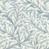 Willow Boughs X Clarke & Clarke Wallpaper - Dove - by Clarke & Clarke. Click for more details and a description.