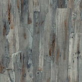 Wooden Wall Wallpaper - Blue - by Albany