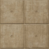 Concrete Blocks Wallpaper - Gold - by Albany. Click for more details and a description.
