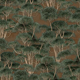 Olivae Wallpaper - Brown - by Tres Tintas. Click for more details and a description.