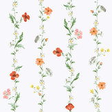 Papier peint Flower chains - Multicolore - Galerie. Cliquez pour en savoir plus et lire la description.