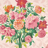 Papier peint Dahlia Bunch - Quartz rose / spinelle - Harlequin. Cliquez pour en savoir plus et lire la description.